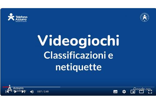 Videogames: classificazione e netiquette