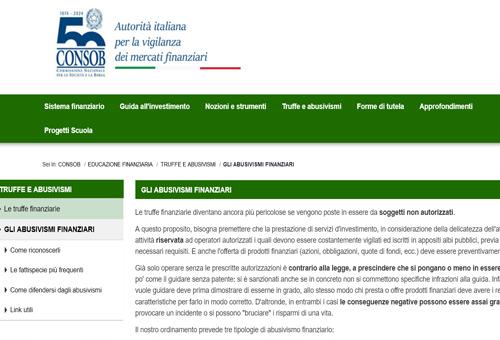 Gli abusivismi finanziari