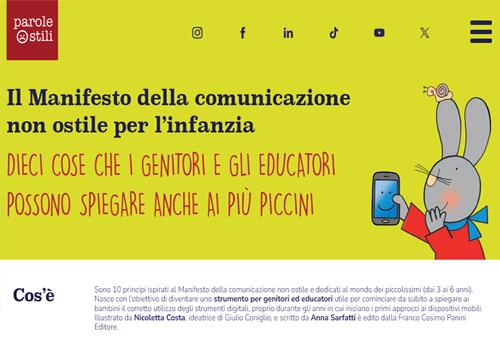 Il Manifesto della comunicazione non ostile per l’infanzia