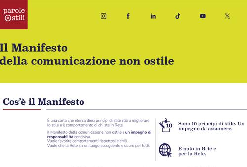 Il Manifesto della comunicazione non ostile