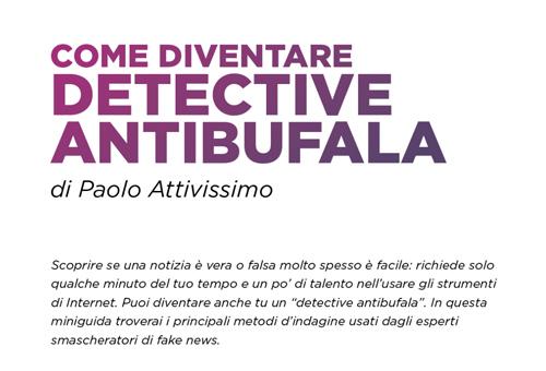 Come diventare detective antibufala