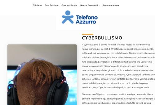 Cyberbullismo - Ragazzi 13-18 anni